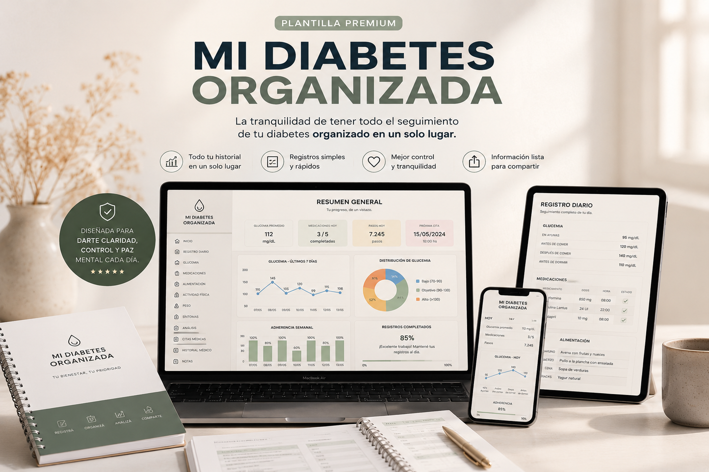 Plantilla de Diabetes